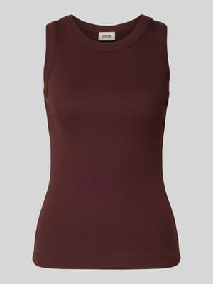 Top z prążkowanymi wykończeniami model ‘OLINA’ Shop The Look MANNEQUINE