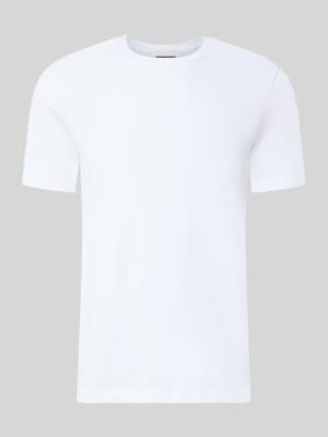 t-shirt o kroju regular fit z czystej bawełny model 'JAAMES' Shop The Look MANNEQUINE