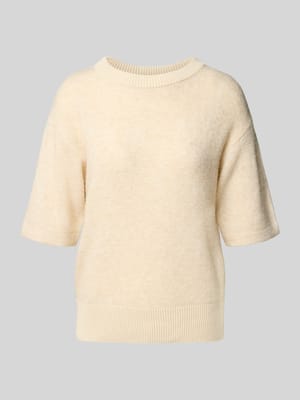 Strickshirt mit Rundhalsausschnitt Modell 'Pami' Shop The Look MANNEQUINE