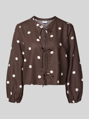 Regular Fit Bluse mit Zierschleifen Shop The Look MANNEQUINE