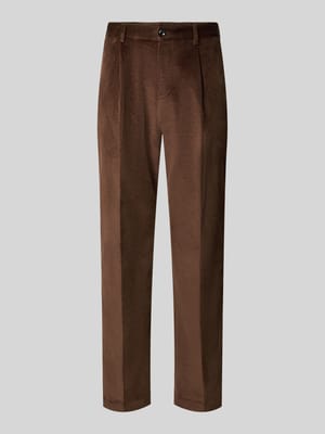 Bundfaltenhose Tomeo mit Cordstruktur Shop The Look MANNEQUINE