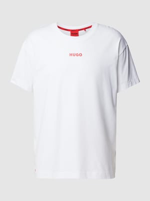 Oversized T-shirt met labelprint, model 'Linked' Shop The Look MANNEQUINE
