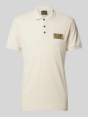 Koszulka polo o kroju slim fit z naszywką z logo Shop The Look MANNEQUINE