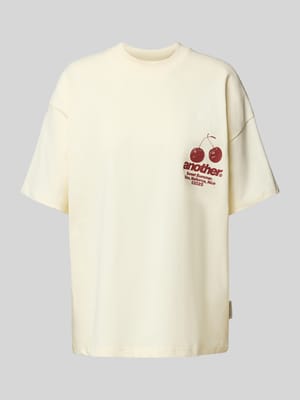 T-shirt o kroju oversized z okrągłym dekoltem Shop The Look MANNEQUINE