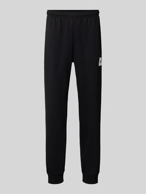Regular fit sweatpants van mix van escorial-wol en elastaan Shop The Look MANNEQUINE