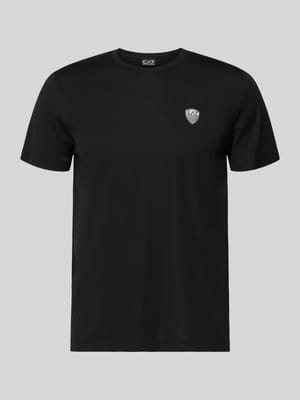 T-shirt z mieszanki wiskozy z naszywką z logo Shop The Look MANNEQUINE