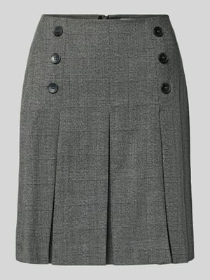 Spódnica mini z wzorem glencheck Shop The Look MANNEQUINE