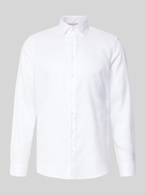 Koszula biznesowa o kroju slim fit z bawełny z kołnierzykiem typu kent Shop The Look MANNEQUINE