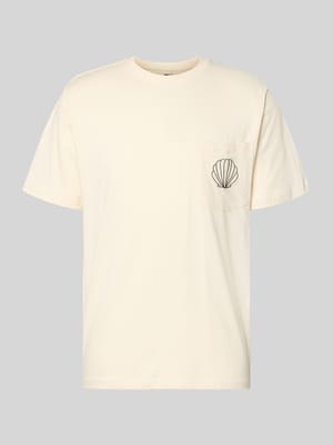 T-Shirt mit Brusttasche und Stitching Modell 'Ilfracombe' Shop The Look MANNEQUINE