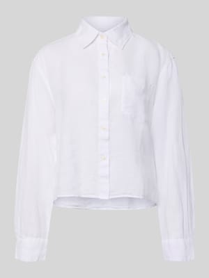 Bluzka koszulowa o kroju relaxed fit z czystego lnu Shop The Look MANNEQUINE