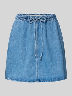 Ausgestellter Jeansrock aus reiner Baumwolle Shop The Look MANNEQUINE