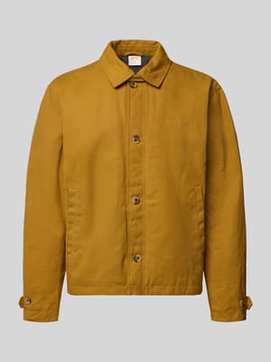 Hemdjacke mit Label-Stitching und Eingrifftaschen Shop The Look MANNEQUINE