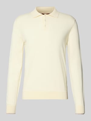 Gebreide polo met kentkraag Shop The Look MANNEQUINE