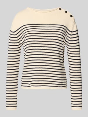 regular fit gebreide trui van katoenmix model 'QUADRO' Shop The Look MANNEQUINE