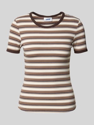 T-shirt z okrągłym dekoltem model 'FRANKIE' Shop The Look MANNEQUINE