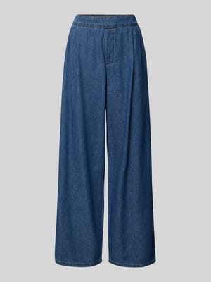 Wide Leg Jeans mit elastischem Bund Shop The Look MANNEQUINE