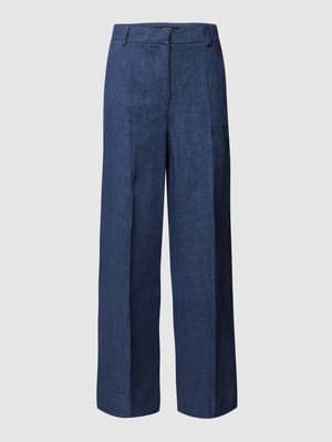 Stoffen broek met persplooien, model 'MALIZIA' Shop The Look MANNEQUINE