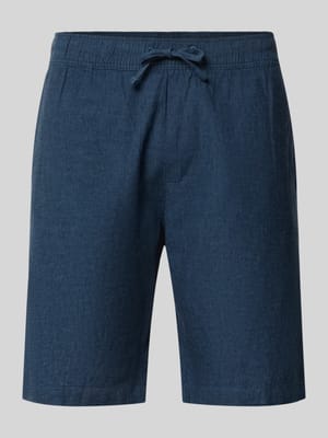 Shorts aus Leinen-Baumwoll-Mix mit elastischem Bund Shop The Look MANNEQUINE