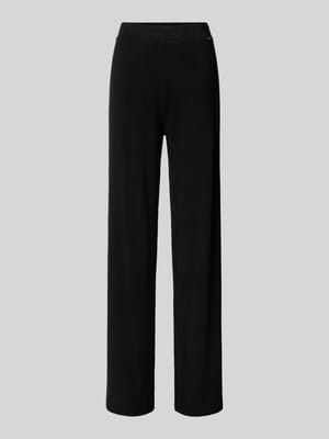 Wide leg stoffen broek met labelapplicatie, model 'ELSA' Shop The Look MANNEQUINE