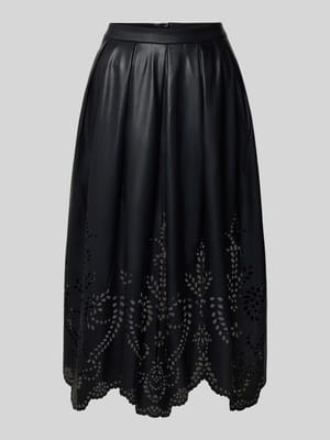 Midirok in leerlook met ritssluiting Shop The Look MANNEQUINE