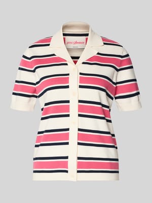 Koszulka polo o kroju regular fit z czystej bawełny ekologicznej model 'AMOUR' Shop The Look MANNEQUINE