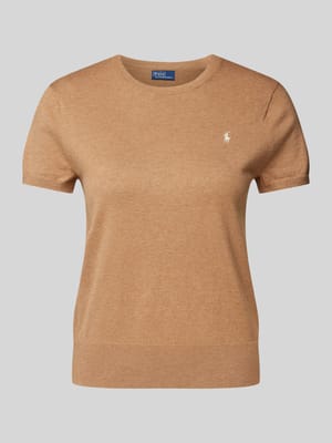 Strickshirt mit Logo-Stitching Shop The Look MANNEQUINE