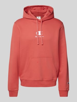 Hoodie met labelstitching Shop The Look MANNEQUINE