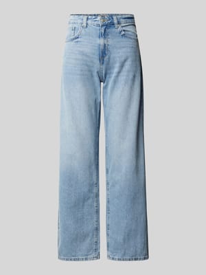 Straight Fit Jeans aus reiner Baumwolle Modell 'ELLA' Shop The Look MANNEQUINE