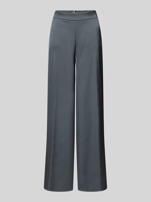 Wide fit stoffen broek met elastische band Shop The Look MANNEQUINE