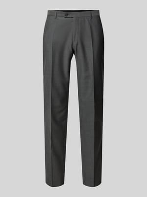 Slim Fit Anzughose mit Bügelfalten Modell 'Cedric' Shop The Look MANNEQUINE