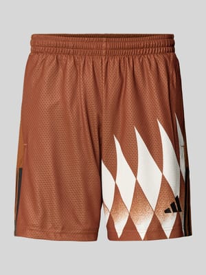 Regular Fit Sweatshorts mit Allover-Muster Shop The Look MANNEQUINE