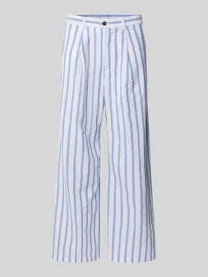 Wide Leg Stoffhose mit Leinen-Anteil Shop The Look MANNEQUINE