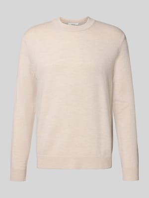 Regular Fit Strickpullover aus reiner Merinowolle Modell 'TRAY' Shop The Look MANNEQUINE