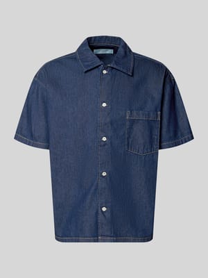 modern fit jeanshemd met borstzak model 'AUSTIN' Shop The Look MANNEQUINE