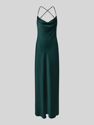 Abendkleid mit Wasserfall-Ausschnitt Shop The Look MANNEQUINE