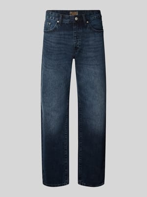 Straight Fit Jeans aus reiner Baumwolle Modell 'EDGE' Shop The Look MANNEQUINE