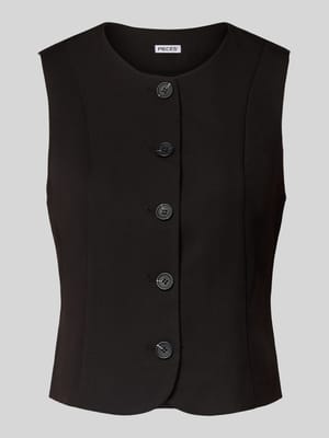 Shaped Fit Weste mit Viskose-Anteil Modell 'KAMIL' Shop The Look MANNEQUINE