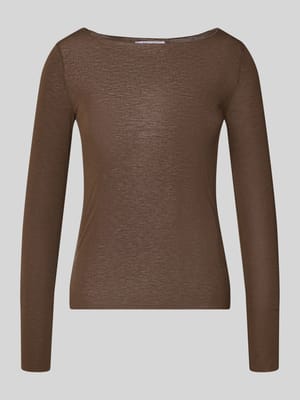 Shirt met lange mouwen van Viscosemix met Kasjmiermix Shop The Look MANNEQUINE