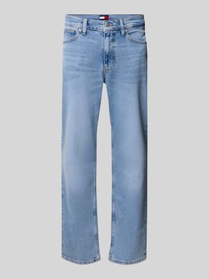 Straight fit jeans van katoenmix Shop The Look MANNEQUINE