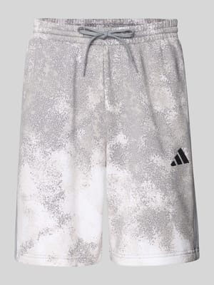 Korte broek met labelstitching en elastische band Shop The Look MANNEQUINE