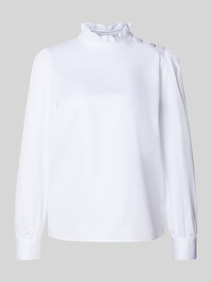 Regular fit blouse met opstaande kraag Shop The Look MANNEQUINE
