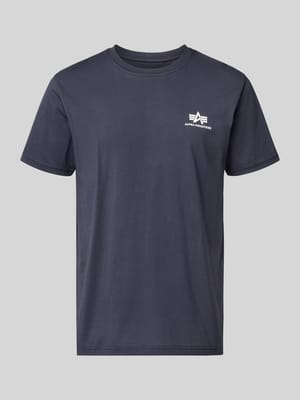 t-shirt z logo i okrągłym dekoltem Shop The Look MANNEQUINE