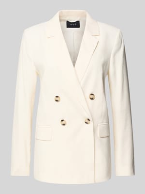 Blazer aus Viskose-Mix mit Pattentaschen und Reverskragen Shop The Look MANNEQUINE