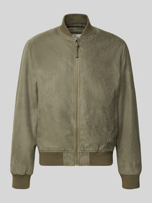 bomberka z materiału skóropodobnego ze stójką Shop The Look MANNEQUINE
