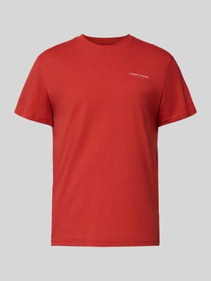 Slim Fit T-Shirt aus reiner Baumwolle Shop The Look MANNEQUINE