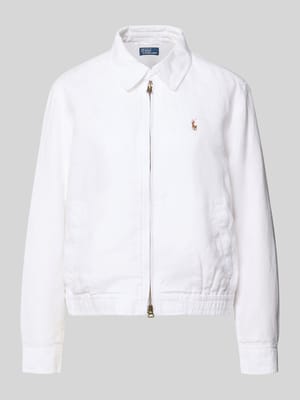 Regular Fit Jacke aus reinem Leinen Shop The Look MANNEQUINE