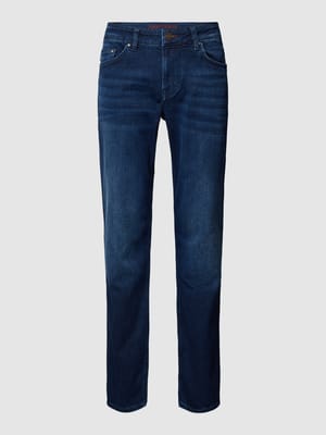 Modern Fit Jeans mit Label-Detail Modell 'MITCH' Shop The Look MANNEQUINE