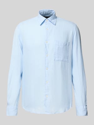 Regular Fit Freizeithemd aus reinem Leinen Shop The Look MANNEQUINE