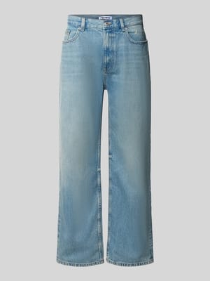 Baggy Fit Jeans mit Knopfverschluss Shop The Look MANNEQUINE