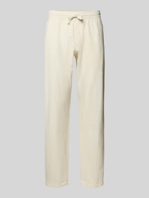Relaxed Fit Hose aus Baumwoll-Leinen-Mix Modell 'KANE' Shop The Look MANNEQUINE